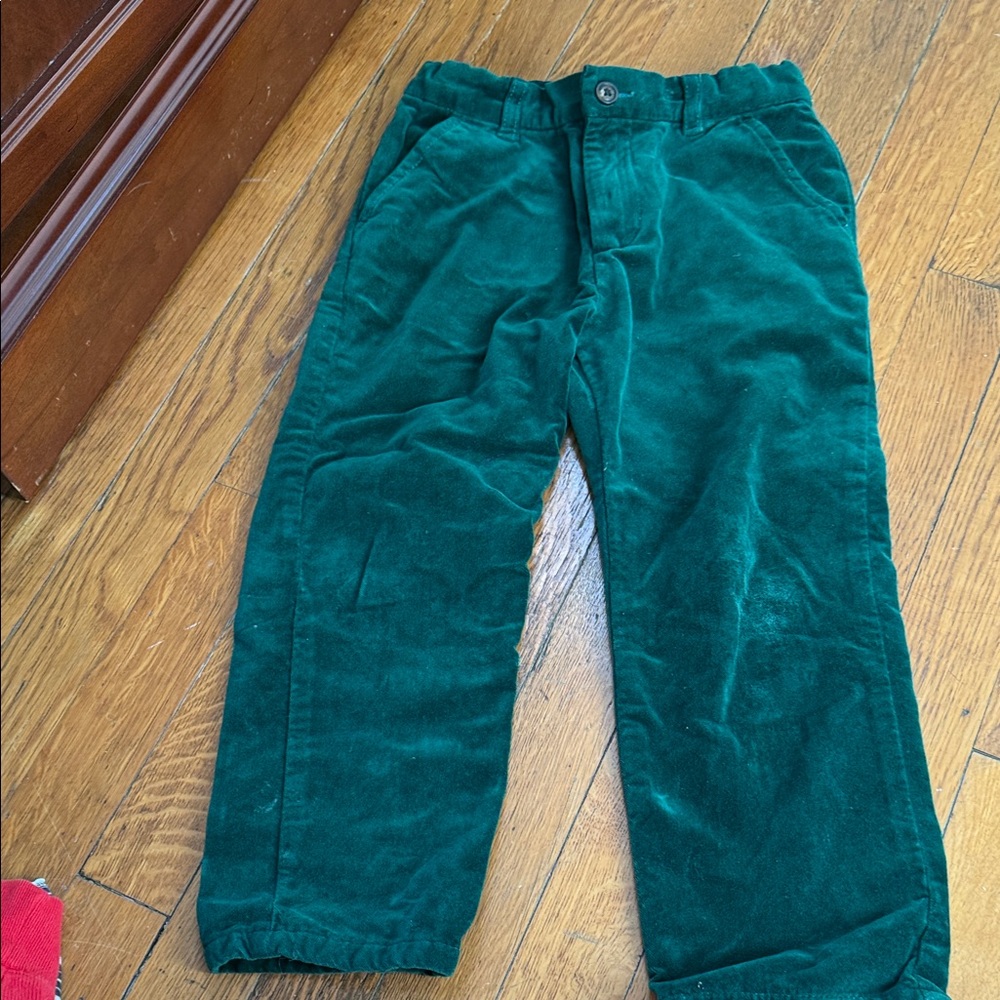 Kids Velvet green pants